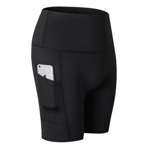 YUERLIAN Culotte short de yoga  moulante à séchage rapide avec poche