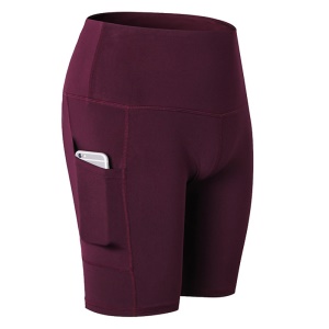 YUERLIAN Culotte short de yoga  moulante à séchage rapide avec poche