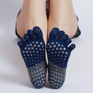 Chaussettes de yoga en coton avec bretelles et bouts en formes d'orteils
