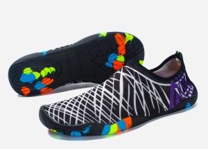 Chaussures de natation semelle en caoutchouc