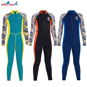 Combinaison de natation DIVE & SAIL pour enfants avec protection solaire maillot de bain