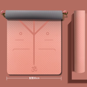 SANFAN Tapis de yoga  ligne posture TPE antidérapant