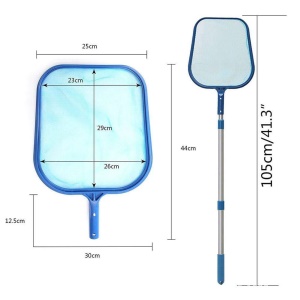 Outils de nettoyage de piscine filet de pêche avec tige
