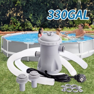 OUFU 330GAL Pompe de filtration silencieuse de nettoyage de piscine