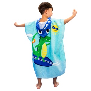 Serviette de bain portable pour enfant en coton