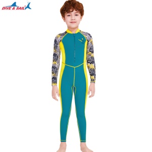 Combinaison de natation DIVE & SAIL pour enfants avec protection solaire maillot de bain