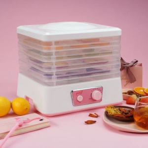 Mini sechoir  à aliments réglable à cinq compartiments