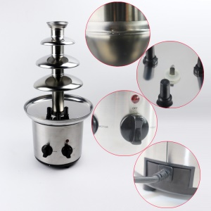 Fontaine de chocolat en acier inoxydable triple/quadruple