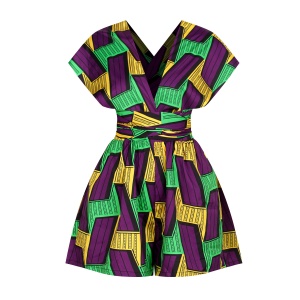 Robe africaine pour femmes imprimé numériquement Multi-Wear