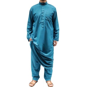 Vêtements musulmans pour hommes 2 pièces jacquard tissé