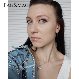 PAG & MAG Pendentif chrétien croix en argent sterling 925