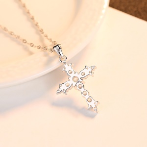 PAG & MAG Pendentif chrétien croix en argent sterling 925