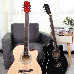 YD-D40Q Guitare acoustique en épicéa avec placage de 40 pouces