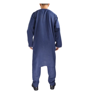 Coton et lin brodés en deux pièces pour costumes islamiques