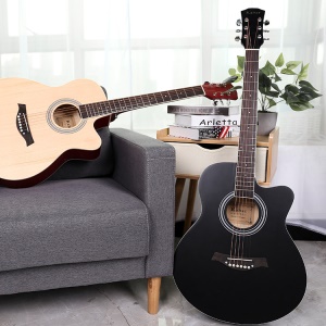 YD-D40Q Guitare acoustique en épicéa avec placage de 40 pouces