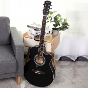 YD-D40Q Guitare acoustique en épicéa avec placage de 40 pouces