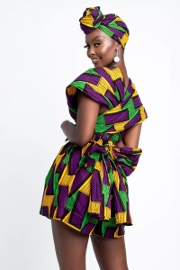 Robe africaine pour femmes imprimé numériquement Multi-Wear
