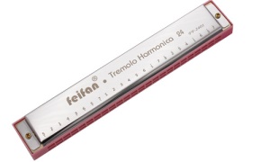 Harmonica en inox en Do 24 trous