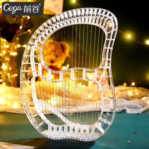 CEGA21 harpe à ulélé portable transparente