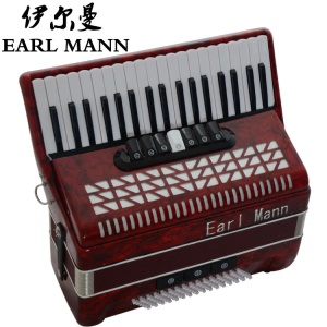 Earl Mann Accordéon à Trois rangées de ressorts 96 basse 37 touches