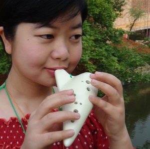 XINLI  Flûte en porcelaine 12 trous en do alto