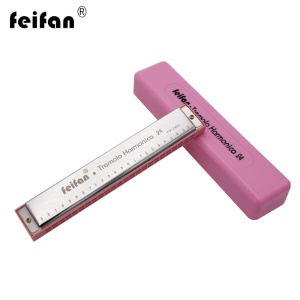 Harmonica en inox en Do 24 trous