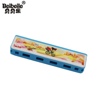 Beibeile Harmonica en plastique  pour enfants 4 trous 8 sons