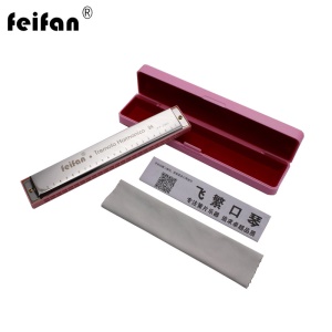 Harmonica en inox en Do 24 trous