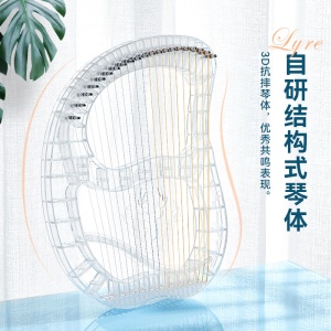 CEGA21 harpe à ulélé portable transparente
