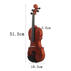 Violon en bois livraison triangle avec archet
