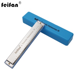 Harmonica en inox en Do 24 trous