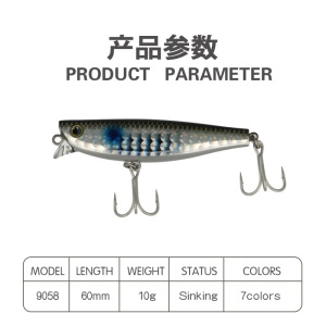 Appâts  de pêche flottant 10g/60mm