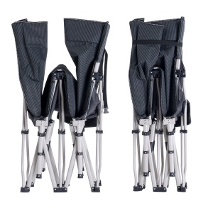 RUNDA lit pliant portable cadre en acier doré