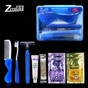 ZIYOUKE Ensemble de toilette Coffret de toilette de rangement portable