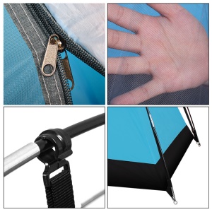 MIANBAOSHU Tente de camping  à double couche coupe-vent et imperméable