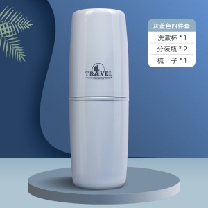 ETRAVEL Ensemble de toilette (lot de 6) en plastique portable