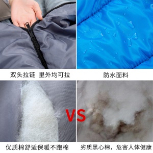 YUYUE sac de couchage extérieur résistant aux éclaboussures d'eau