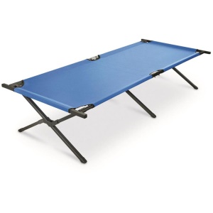 Lit piable  portable avec support metallique