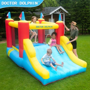 DOCTOR DOLPHIN Toboggan gonflable pour enfants