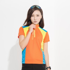 JUNSHENGZHIJIA T-shirt d'extérieur à séchage rapide et respirant col montant