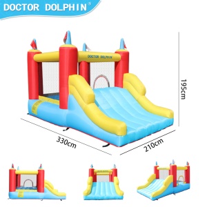 DOCTOR DOLPHIN Toboggan gonflable pour enfants