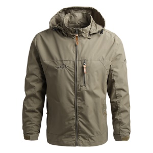 Sweat d'exterieur coupe-vent  avec capuche pour homme