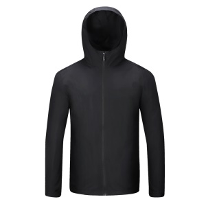 Sweat d'exterieur avec capuche coupe-vent et imperméable pour homme