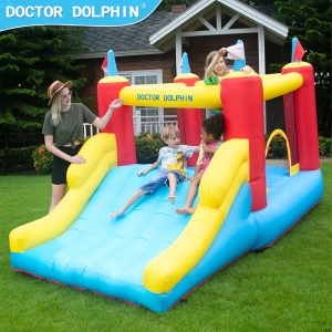 DOCTOR DOLPHIN Toboggan gonflable pour enfants