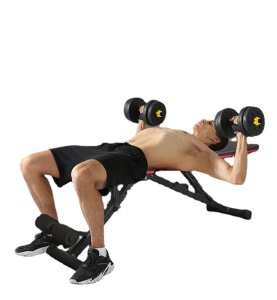 Banc de musculation pliable et multiposition pour salle de sport