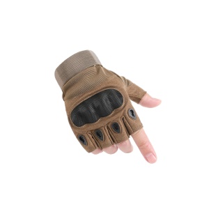 MADIANRUI Gants de protection extérieure en coque rigide demi-doigt