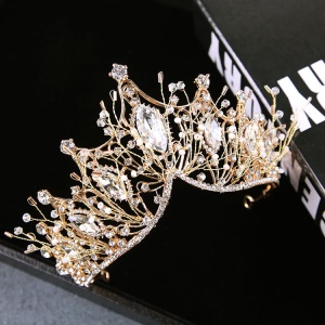 ANFAN Couronne de mariée  en alliage avec strass