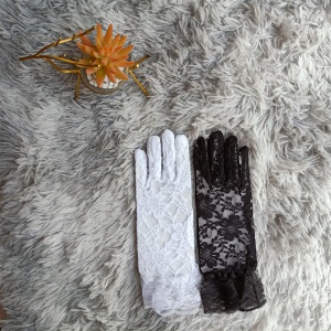 Gants de mariage dentelle fleur protection solaire
