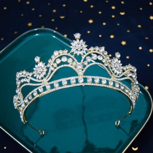 Couronne de mariée en alliage de zinc