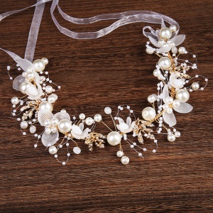 ANFAN couronne  de mariée à base de perles de cristal